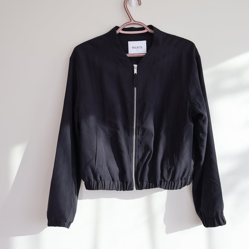 Ricki's Black Bomber Jacket